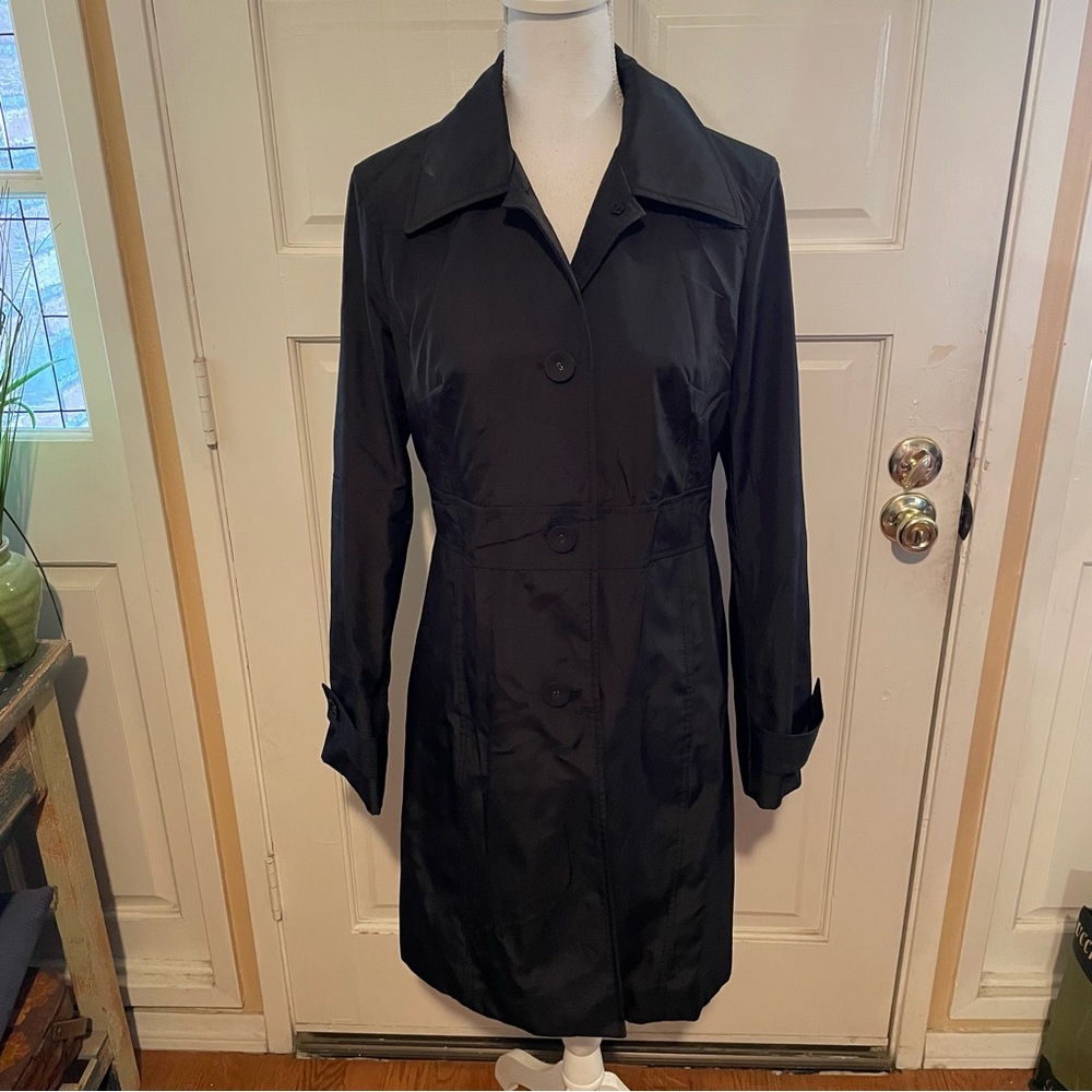 Kenneth Cole Reaction Long Black Coat